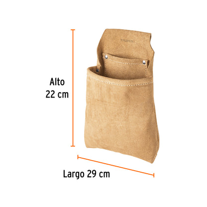 Porta herramientas de clavos con 2 compartimentos, Truper - Codigo: 11516