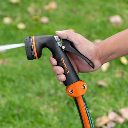 Pistola para riego de 8 funciones metálica con recubrimiento - CÓDIGO: 18477