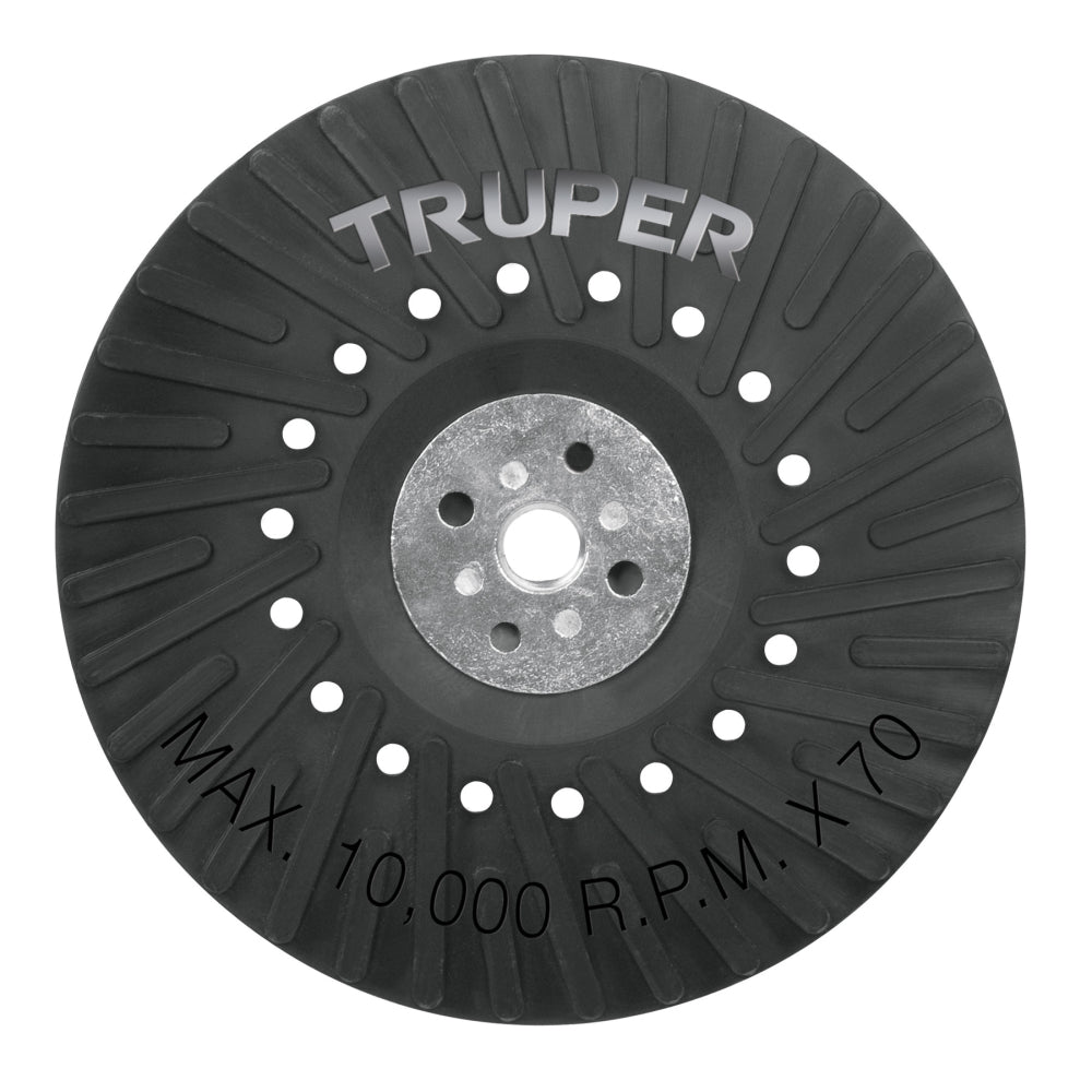 Respaldo para discos de lija 7", eje M14, TRUPER - Cod: 17276
