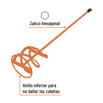 Revolvedor de pintura, 120mm de diámetro, TRUPER - CÓDIGO: 102461