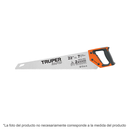 Serrucho Rapid 20", 7 DPP, mango Comfort grip, Truper - CÓDIGO: 101869