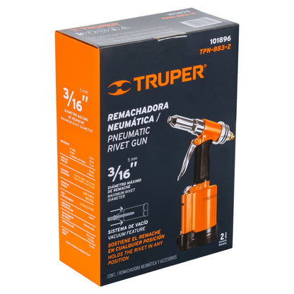 Remachadora neumática 3/16", Truper - CÓDIGO: 101896